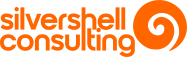 SILVERSHELL Consulting Logo – WORDMARK without Black Square – Orange